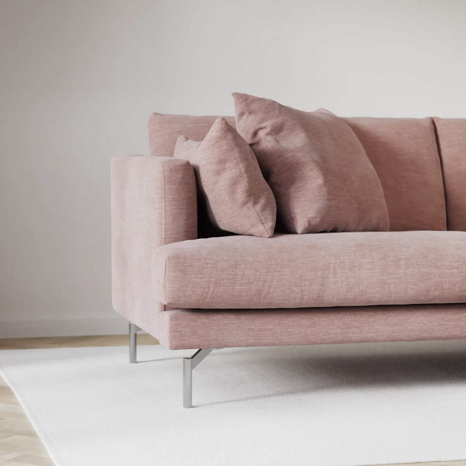 Harper - 4-sits soffa - Rosa