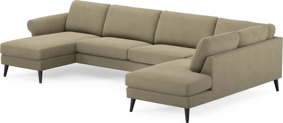 Bridge - 3-sits soffa med schäslong vänster och divan höger - Beige