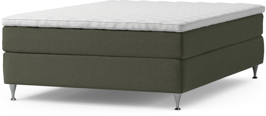Delux Sense - Kontinentalsäng, enkelsäng 140 cm med bäddmadrass och sängben