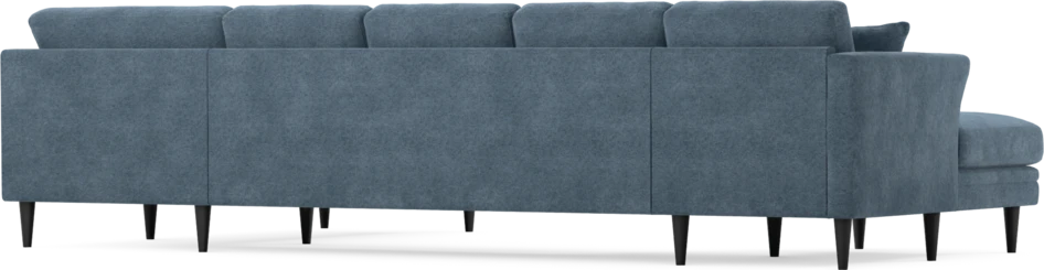 Eden - 3-sits soffa med schäslong vänster och divan höger - Blå