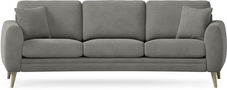 Eden - 3-sits soffa svängd - Grå