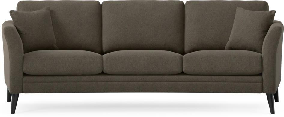 Eden - 3-sits soffa svängd - Brun