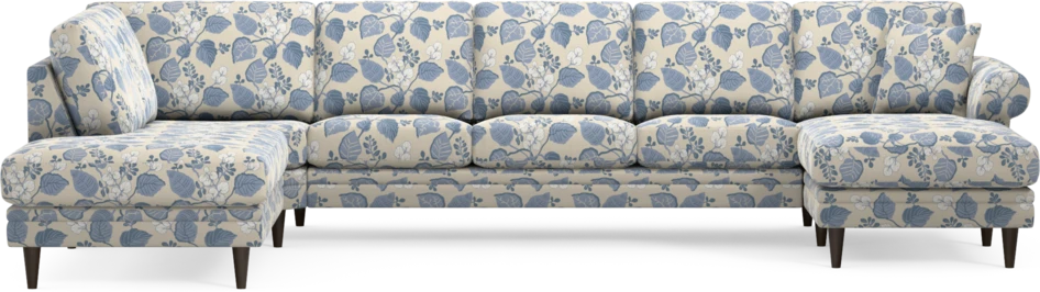 Eden - 3-sits soffa med divan vänster och schäslong höger - Flerfärgad