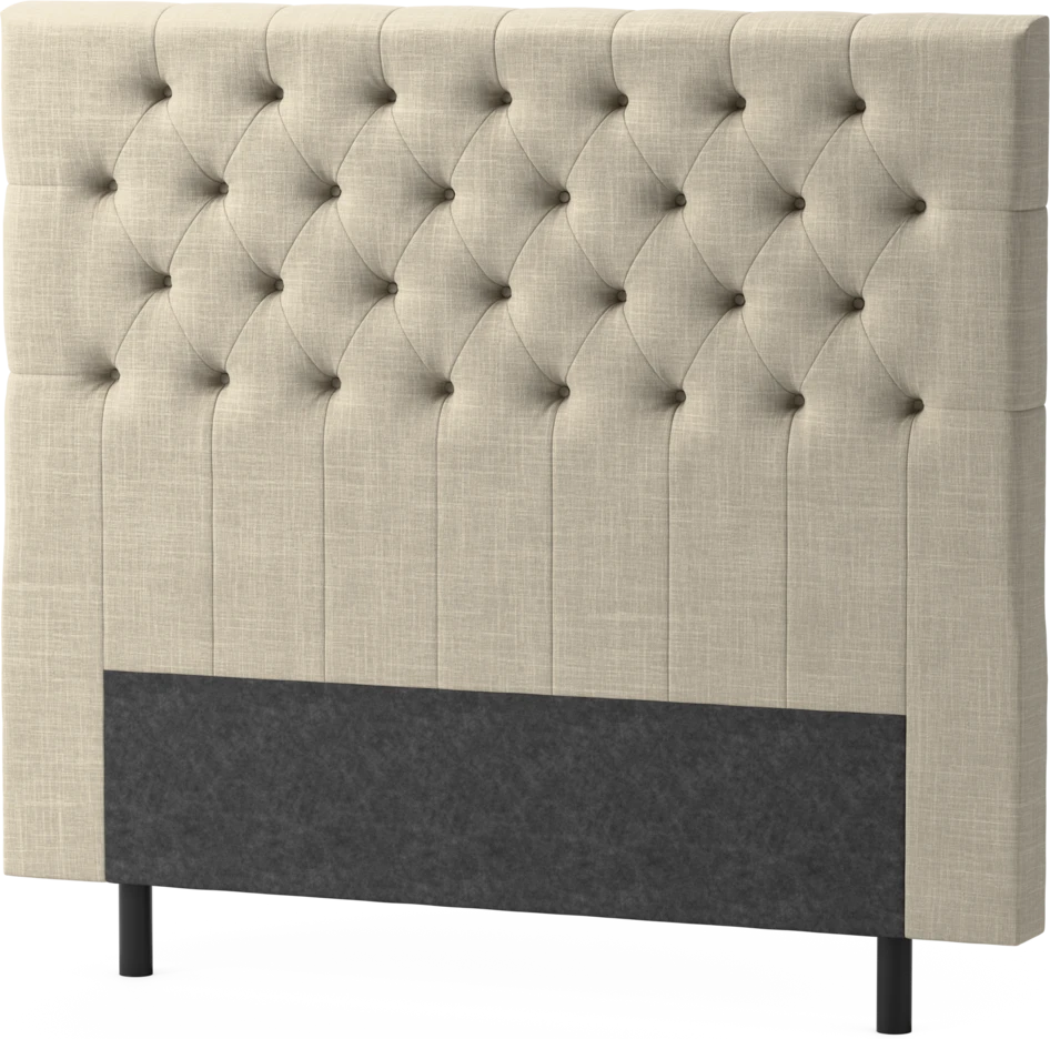Delux Pikerad XL - Sänggavel, 90-210 cm - Beige