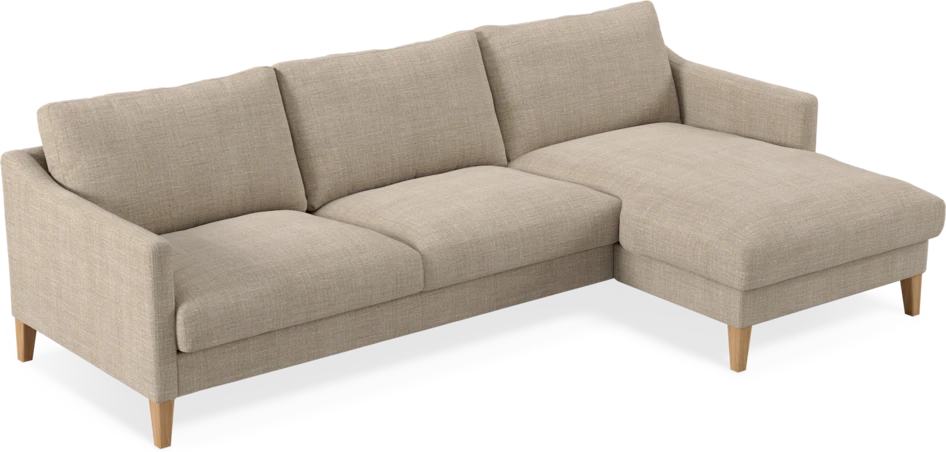 Winston - 3-sits soffa med schäslong, vändbar - Beige