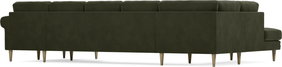 Eden - 3-sits soffa med divan vänster och schäslong höger - Grön