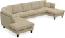 Eden - 3-sits soffa med divan vänster och schäslong höger - Beige