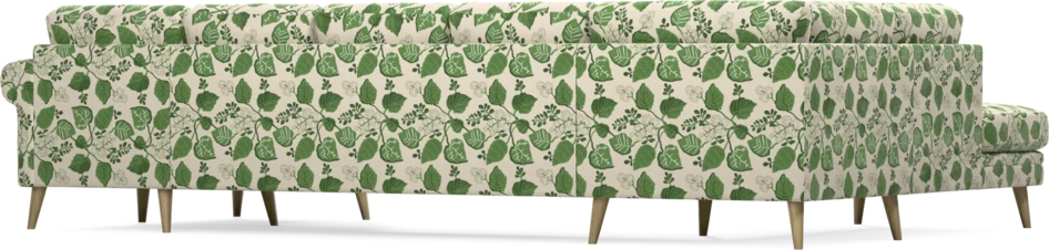Eden - 3-sits soffa med divan vänster och schäslong höger - Flerfärgad