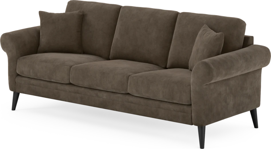Eden - 3-sits soffa - Brun