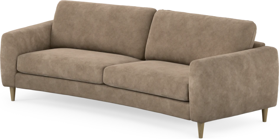 Bridge - 3-sits soffa svängd - Beige
