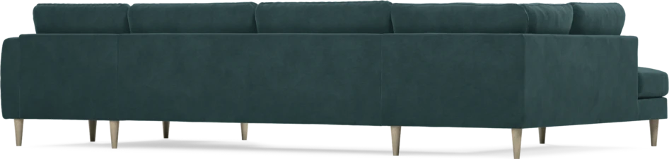 Bridge - 3-sits soffa med divan vänster och schäslong höger - Blå
