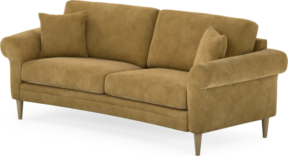 Eden - 2,5-sits soffa svängd - Gul