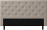 Delux Pikerad Låg - Sänggavel, 90-210 cm - Beige