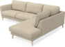 Bridge - 3-sits soffa med divan höger - Beige