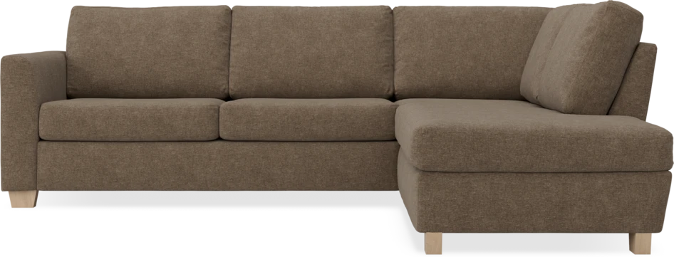 Friday - 2,5-sits soffa med divan höger - Brun
