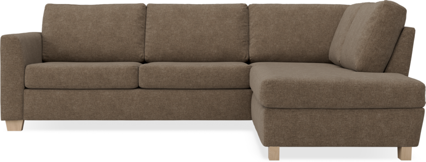 Friday - 2,5-sits soffa med divan höger - Brun