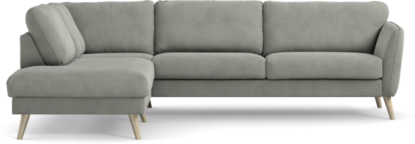 Bridge - 3-sits soffa med divan vänster - Grå