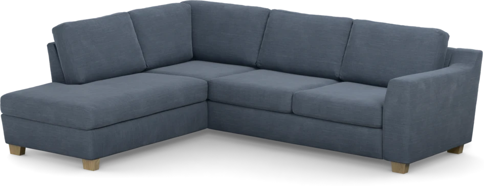 Friday - 2,5-sits soffa med divan vänster - Blå