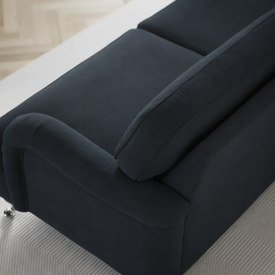 Oxford - 3-sits soffa svängd - Blå