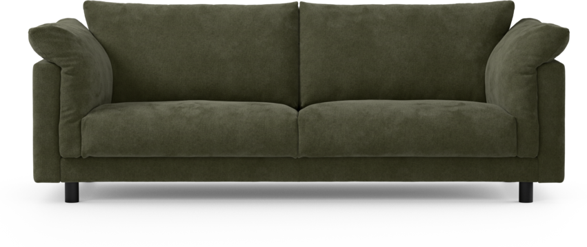 Cherrie - 3-sits soffa, fast klädsel - Grön