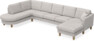 Eden - 3-sits soffa med divan vänster och schäslong höger - Grå