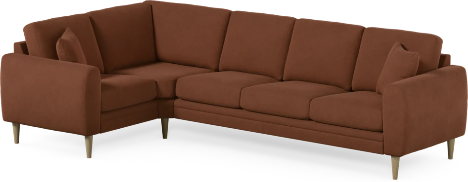 Eden - Hörnsoffa, 1+3-sits - Orange