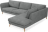 Madison Lux - 3-sits soffa med divan höger - Vit