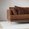Harper - 3-sits soffa med divan höger - Brun