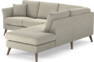 Eden - 2-sits soffa med divan - Brun