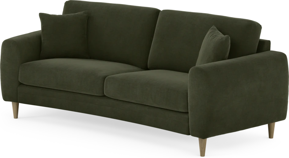Eden - 2,5-sits soffa svängd - Grön