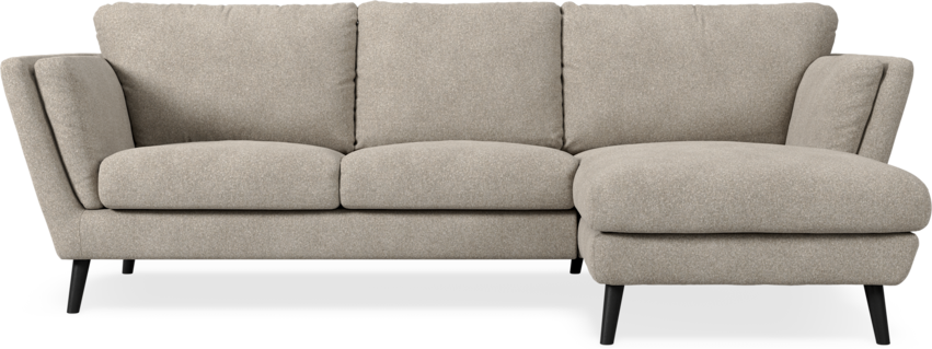 Madison Lux - 2-sits soffa med schäslong höger - Vit