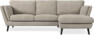 Madison Lux - 2-sits soffa med schäslong höger - Vit