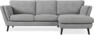 Madison Lux - 2-sits soffa med schäslong höger - Vit