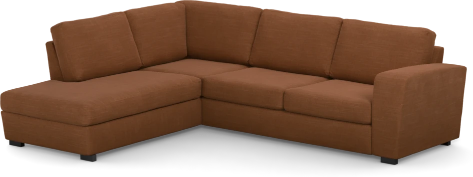 Friday - 2,5-sits soffa med divan vänster - Orange