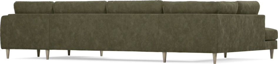 Bridge - 3-sits soffa med divan vänster och schäslong höger - Grön