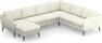 County - Hörnsoffa, 3+2-sits med schäslong vänster - Vit