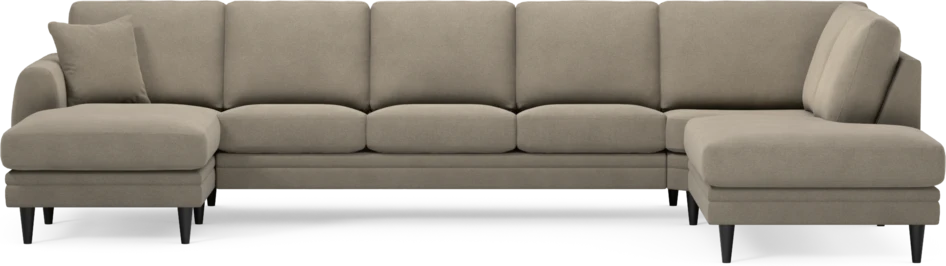 Eden - 3-sits soffa med schäslong vänster och divan höger - Beige