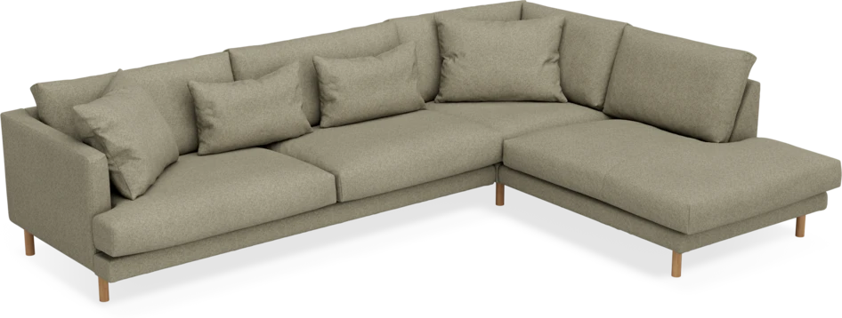 Harper - 3-sits soffa med divan höger - Beige