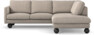 Madison Lux - 2-sits soffa med divan höger - Beige