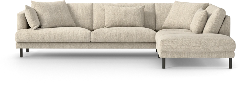 Harper - 3-sits soffa med divan höger - Beige