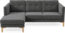 Rio - 3-sits soffa med schäslong vänster - Grå
