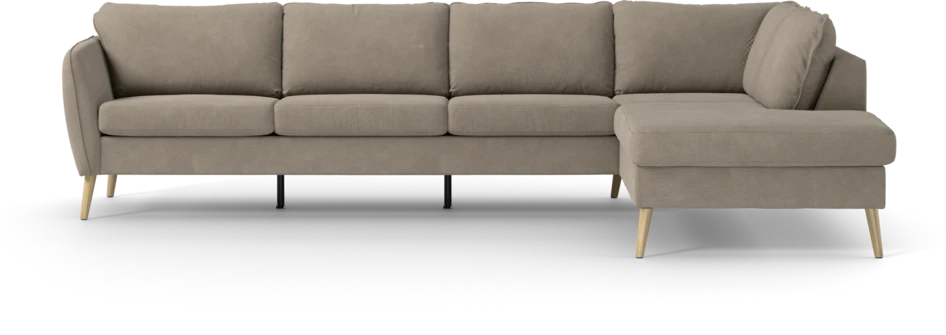 County - 3-sits soffa med divan höger - Beige