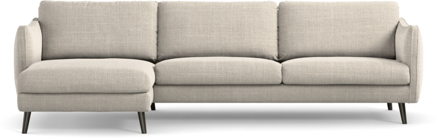 Madison Lux - 3-sits soffa med schäslong vänster - Beige