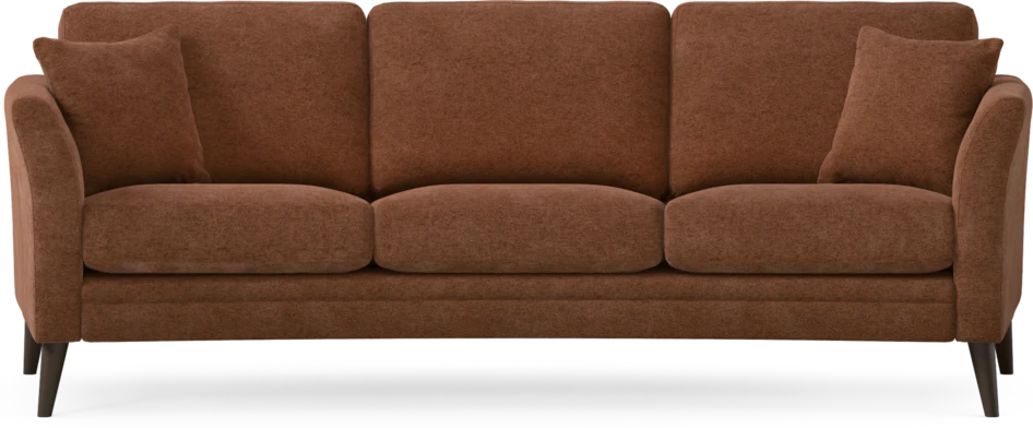Eden - 3-sits soffa svängd - Orange