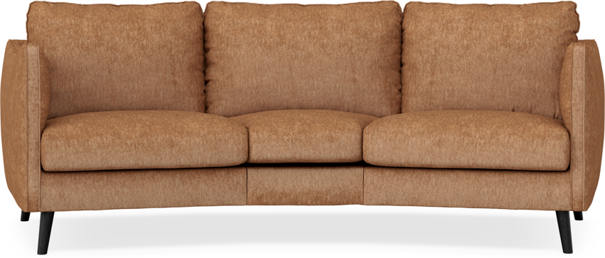 Madison - 3-sits soffa svängd, 70 cm - Orange