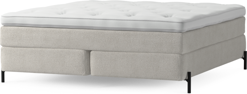 Delux Sense - Kontinentalsäng, dubbelsäng med bäddmadrass och sängben