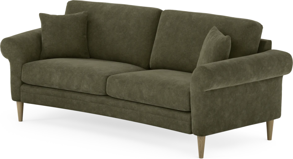 Eden - 2,5-sits soffa svängd - Grön