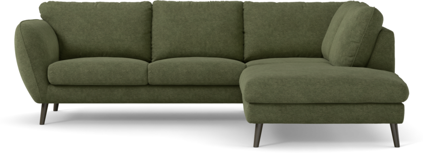 Madison - 2-sits soffa med divan höger - Grön