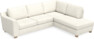 Friday - 2,5-sits soffa med divan höger - Vit