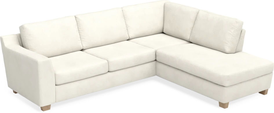 Friday - 2,5-sits soffa med divan höger - Vit